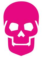 emblema con calavera vector