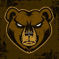 Grizzly bear claw vector illustration