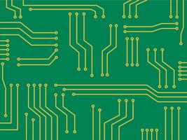 Fondo de vector de dibujos animados de microchip