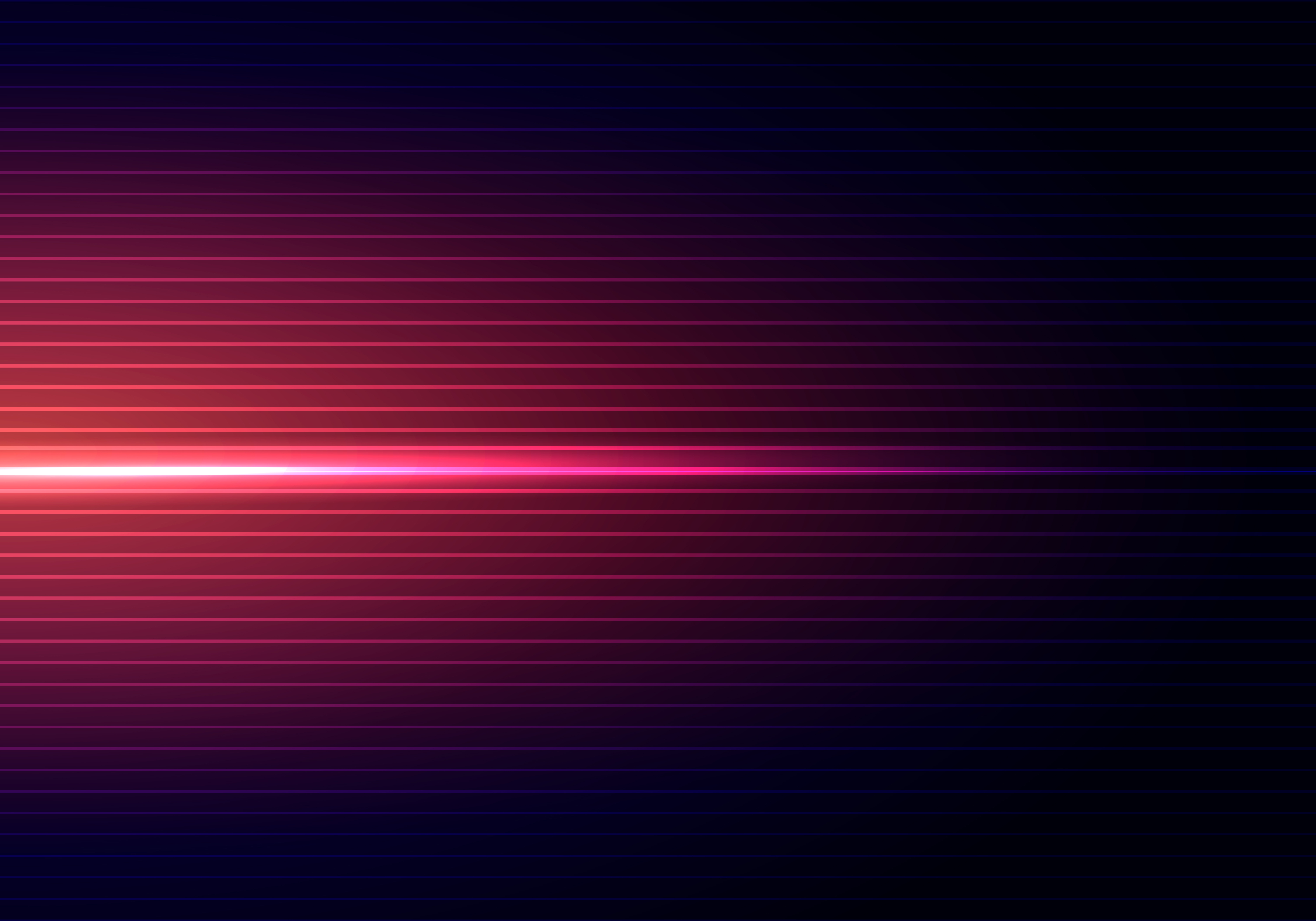 Abstract Dark Blue Background With Horizontal Red Light And Lines