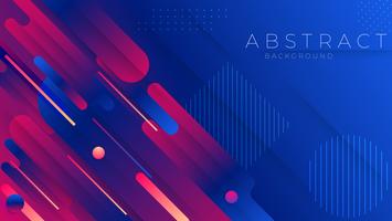 Colorful geometric Trendy gradient shapes composition.  vector