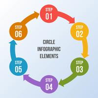 Circle chart, Circle arrows infographic or Cycle Diagram Templates vector