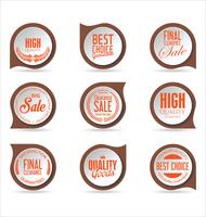 Retro vintage badges and labels collection vector