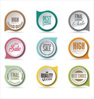 Retro vintage badges and labels collection vector