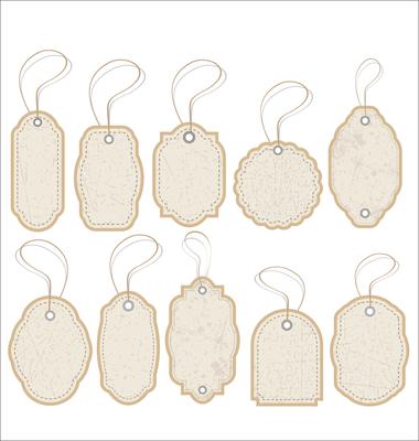 Vintage Style Sale Tags Design