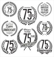 anniversary background vector