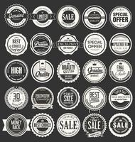 Retro vintage badges and labels collection vector