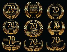 anniversary background vector