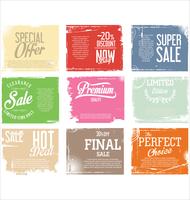 Modern badges stickers and labels collection vector