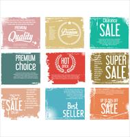 Modern badges stickers and labels collection vector