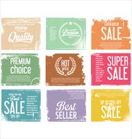 Retro vintage badges and labels collection vector