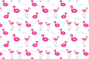 Flamingo pattern background, Tropical flamingo pattern, Vector illustration.
