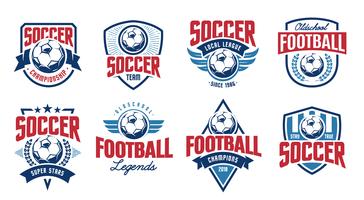 Soccer Classic Vector Emblems Set