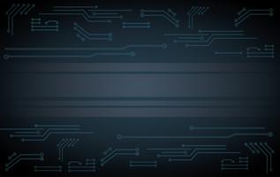 abstract futuristic circuit board illustration technology dark blue color background vector