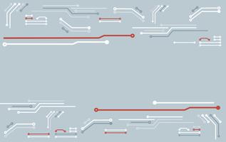 abstract circuit board technology line background vector