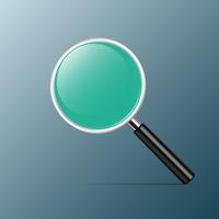 Magnifying With green Glass for you design, Vector Illustration