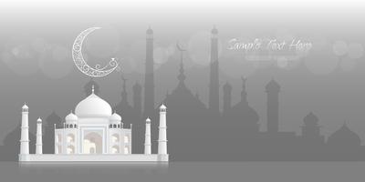 Ramadán Kareem saludo banner, Ramadán Kareem fondo vector