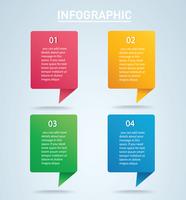 Plantilla de vector gráfico de información cuadrada con 4 opciones. Puede ser utilizado para web, diagrama, gráfico, presentación, gráfico, informe, infografía paso a paso. Fondo abstracto