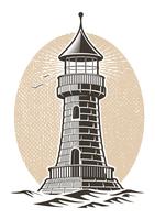 lighthouse vector illustration