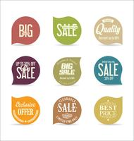 Modern badges stickers and labels collection vector