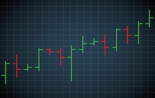 bar chart stock exchange vector illustration