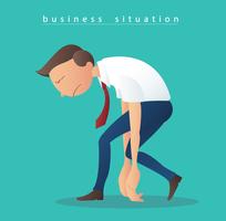 depression businessmen illustration vector 