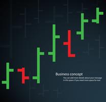 bar chart stock exchange vector illustration