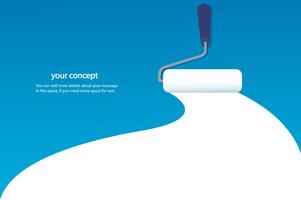 paint roller isolated with space for text and background  vector