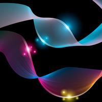 Abstract stripes gradient wave line art vector