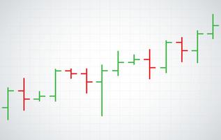 bar chart stock exchange vector illustration