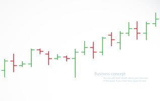 bar chart stock exchange vector illustration