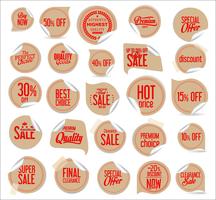 Modern badges stickers and labels collection vector