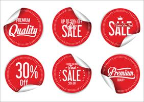 Modern badges stickers and labels collection vector