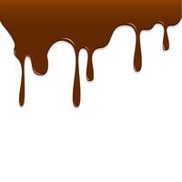 Chocolate dripping, Chocolate background vector illustration