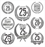 anniversary background vector