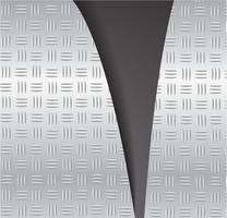 Corte la placa de metal rasgado y espacio fondo negro ilustración vectorial vector