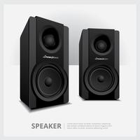 Speakers isolated vector illustration