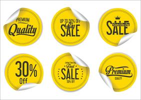 Modern badges stickers and labels collection vector