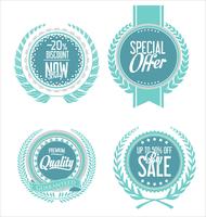 Retro vintage badges and labels collection vector