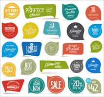 Modern badges stickers and labels collection vector