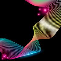 Abstract stripes gradient wave line art vector