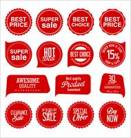 Modern badges stickers and labels collection vector