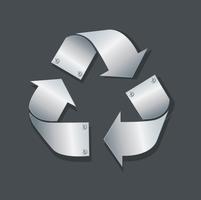 plate metal recycle icon symbol vector illustration