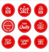 Modern badges stickers and labels collection vector