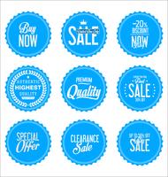 Modern badges stickers and labels collection vector