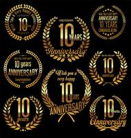 anniversary background vector