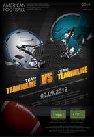 American football Poster Vector Illustration