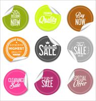 Modern badges stickers and labels collection vector