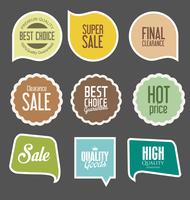 Modern badges stickers and labels collection vector