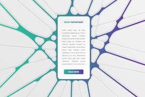 Colorful modern white card template with colorful design vector